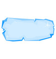 ice banner template pieces of and snow chunks vector image