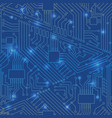 seamless motherboard pattern vector image vector image