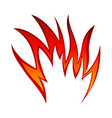 fire flame element vector image