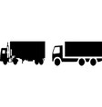 truck icon on white background vector image