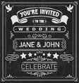 wedding invite elements vector image
