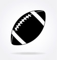 american football gridiron icon black and white vector image vector image