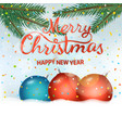 merry christmas and happy new year party vector image