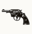 six shooter revolver vintage colorful concept vector image vector image