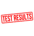 test results sign or stamp vector image vector image
