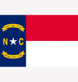 north carolinian state flag vector image