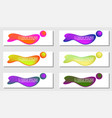 set horizontal banner templates vector image