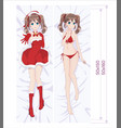 dakimakura - japanese body pillow for hugging vector image