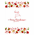 merry christmas decoration for holiday vector image vector image