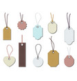 multicolored tags set stylish discount coupons vector image vector image