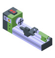 automated lathe icon isometric style vector image