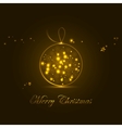 christmas ball vector image