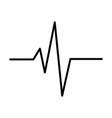 Heart rhythm ecg line symbol icon design Vector Image