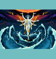 conceptual art representing a quiet mind over vector image vector image