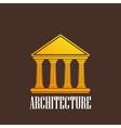 with a building icon vector image