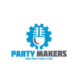 music logo icon vector image