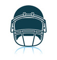 american football helmet icon vector image