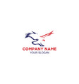 eagle bird logo abstract design template vector image
