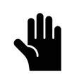 hand ramadan related solid icon vector image