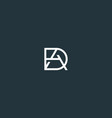 initial letter da or ad logo design template vector image