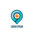 pin location maps logo vector image