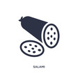 salami icon on white background simple element vector image