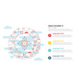 healthcare it technology information concept vector image