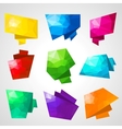 multicolored speech bubbles with abstract vector image