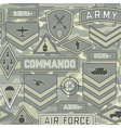 seamless military pattern 11 vector image vector image