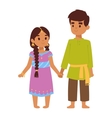 indian kids vector image vector image