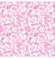 pattern with summer symbols vector image