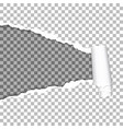 torn hole on paper vector image vector image