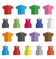 vests and tshirts vector image
