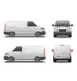 car van mockup set vector image vector image