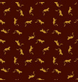 decorative seamless pattern with doodle cute vector image