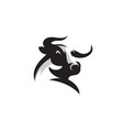 elegance drawing art buffalo cow ox bull head vector image