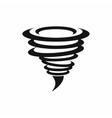 tornado icon simple style vector image