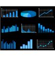business charts vector image vector image