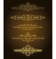 vintage style signs vector image vector image