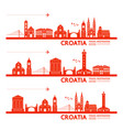 croatia travel destination vector image