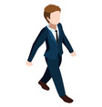 walking isometric businessman professional man vector image