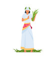 demeter greek goddess ancient mythological vector image vector image