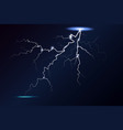 lightning and thunder bolt glow and sparkle vector image