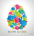 easter eggs vector image vector image