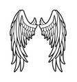 classic beautiful angel wings vector image
