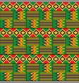 ethnic seamless pattern kente cloth tribal print vector image