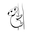 a cute koala eps 10 vector image