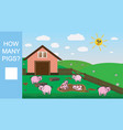 counting game for preschool children count how vector image