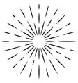 logo sunburst design sun retro star line graphic vector image