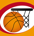 basketball sport vector image vector image